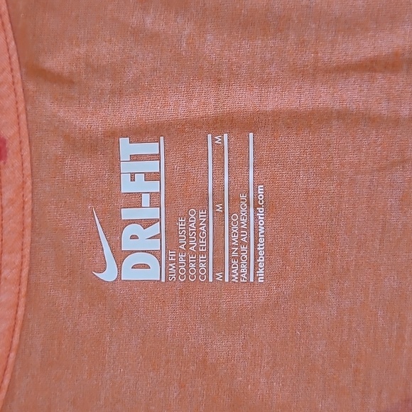 EUC Nike Dri Fit V-Neck Women's sz Medium San Francisco Giants MLB Orange Shirt - Picture 3 of 6